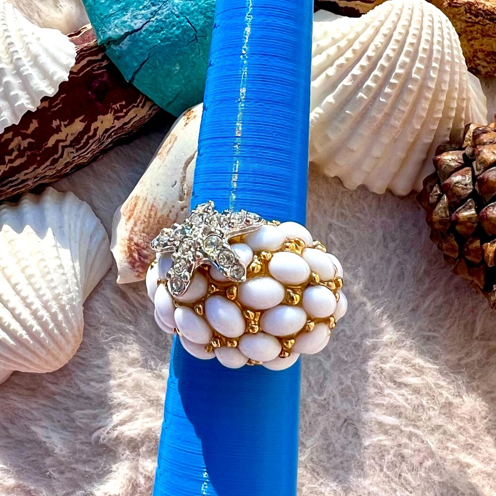 Vintage✨ Kenneth Jay Lane Neptune Starfish Ring